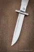 Ножи (Набор) Финка НКВД складная + фиксированная сталь S390 белый акрил с красной звездой