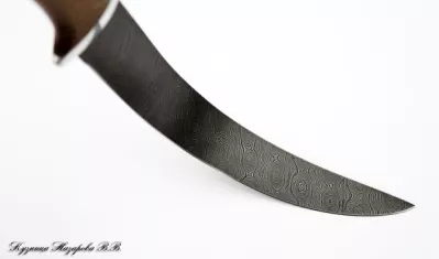 Нож Касатка большая филейный дамаск орех