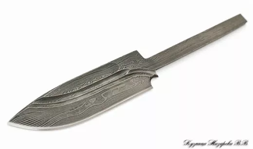 Клинок Барсук дамаск долы