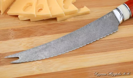 Кухонный нож Шеф № 4 сталь К340 рукоять падук акрил