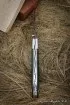 Нож складной Аист сталь Булат накладки микарта зеленая с дюралью
