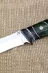 Нож Ангара М390 рукоять карбон карельская береза зеленая черный граб