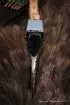 Топор-20 (варка металлов: углерод+XВГ) со следами ковки ясень резной