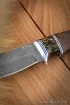 Нож Гепард К340 карельская береза коричневая искусственный камень