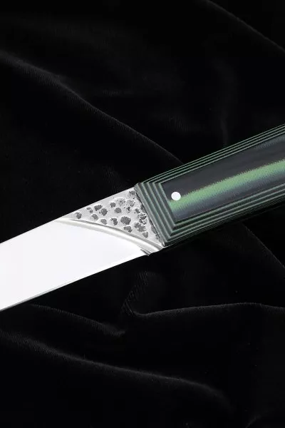 Нож №41 D2 цельнометаллический рукоять G10 чернозеленая
