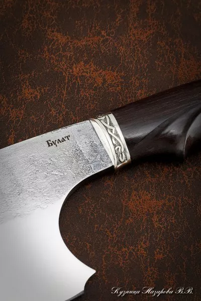 Сербская тяпка сталь булат венге мельхиор
