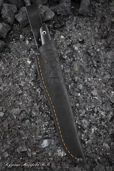 Нож Сойка Х12МФ рукоять G10 черная, железное дерево, черный граб