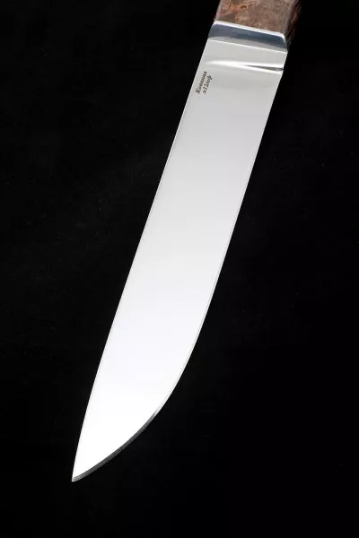 Нож Карачаевский бичак (бычак) Х12МФ карельская береза коричневая