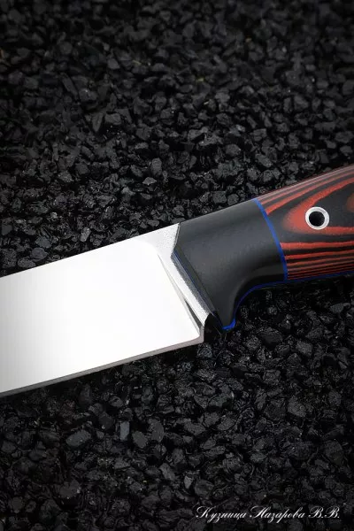 Нож №32 Elmax ЦМ микарта красная + черная