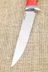 Нож Игла Sandvik рукоять ясень стабилизированный синий акрил красный