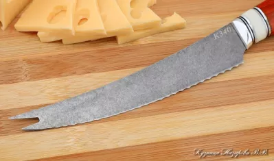Кухонный нож Шеф № 4 сталь К340 рукоять падук акрил