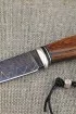 Нож Барс дамаск ламинированный с воронением, железное дерево, мокуме-гане