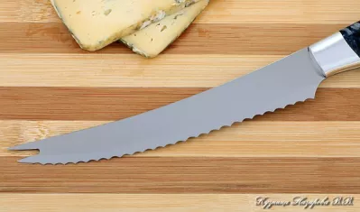 Кухонный нож Шеф № 4 сталь 95Х18 рукоять акрил синий