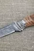 Нож Боец дамаск рукоять мельхиор зебрано