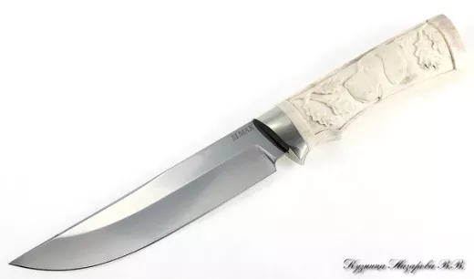 Нож Овод 2 Elmax мельхиор кость авт.