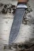 Нож Сокол дамаск волнистый береста