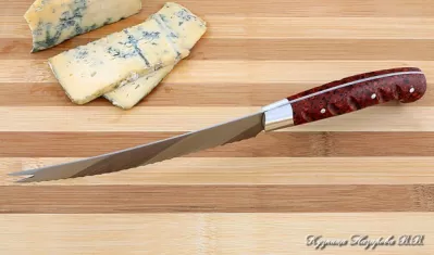 Кухонный нож Шеф № 4 сталь 95Х18 рукоять акрил красный