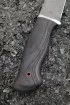 Нож Бизон дамаск рукоять ясень брашированный