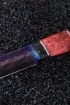 Нож Овод 2 дамаск торцевой с воронением комбинированная стабилизированная карельская береза (Coutellia)