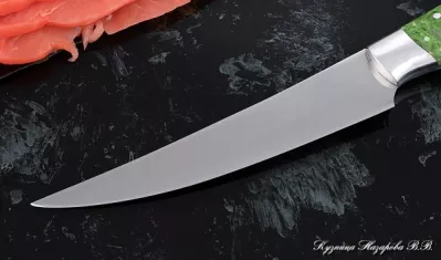 Нож Шеф № 5 сталь 95Х18 рукоять акрил зеленый