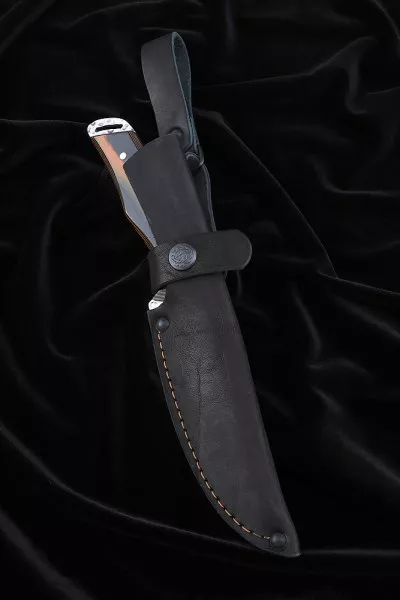 Нож №39-2 D2 цельнометаллический рукоять G10 чернооранжевая