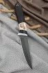 Нож Ласка Х12МФ черный граб рог лося (Sicac)
