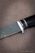 Нож Касатка средний филейный Х12МФ черный граб акрил коричневый
