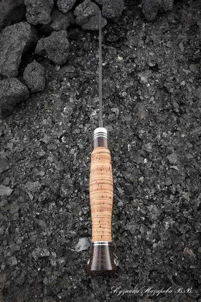 Нож Овод дамаск рукоять береста (New)