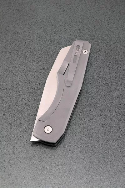 Нож складной Тор сталь S390 накладки G10 резная + AUS8 (подшипники, клипса)