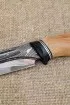 Нож Овод 2 дамаск с долом ламинированный с воронением карельская береза