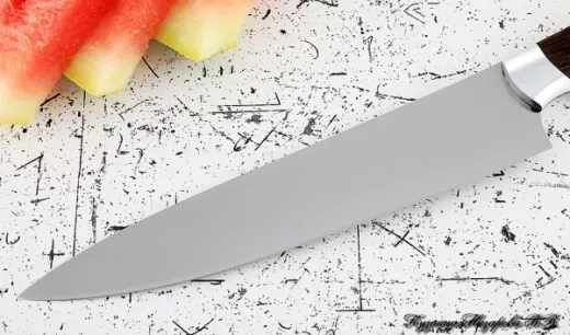 Нож Шеф № 14 сталь 95Х18 рукоять дюраль венге