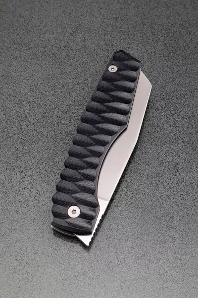 Нож складной Тор сталь Elmax накладки G10 резной + AUS8 (подшипники, клипса)