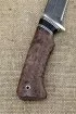 Нож Вепрь дамаск рукоять карельская береза коричневая черный граб