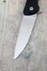Нож складной Back сталь Х12МФ накладки G10 черная + AUS8 (подшипники, клипса)
