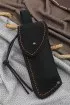 Нож складной Сова сталь Х12МФ накладки черный граб резная