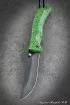 Нож складной Корсак сталь Х12МФ накладки акрил зеленый
