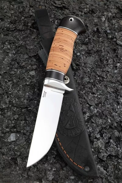 Нож Беркут сталь кованая х12мф рукоять береста