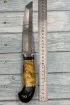 Нож Танто 95Х18 — наборная рукоять: черный граб, карельская береза жёлтая