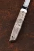 Нож Сойка 95Х18 рукоять G10 черная, рог лося, карельская береза коричневая