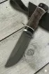 Нож Беркут х12мф черный граб стабилизированная карельская береза (коричневая)