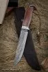 Нож Засапожный дамаск ламинированный палисандр