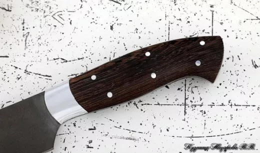 Кухонный нож Шеф № 8 сталь Х12МФ рукоять дюраль венге