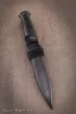 Нож Легионер дамаск рукоять и ножны черный граб