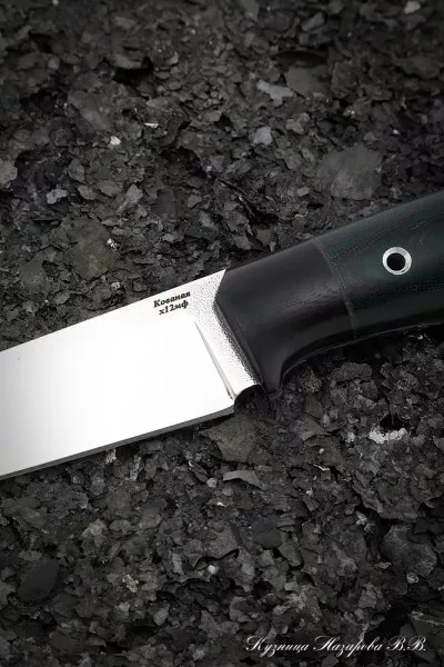 Нож №16 Х12МФ ЦМ G10 зеленая + черная