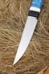 Нож Джур Elmax рукоять G10 черная, рог лося, карельская береза синяя