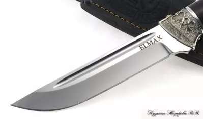 Нож Боец Elmax мельхиор черный граб