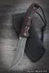 Нож складной Корсак сталь Х12МФ накладки микарта красная