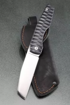 Нож складной Тор сталь Elmax накладки G10 резной + AUS8 (подшипники, клипса)