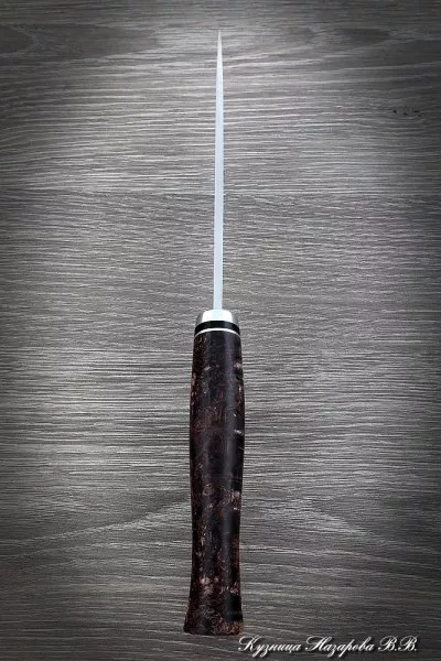 Нож Барс M390 стабилизированная карельская береза (коричневая)