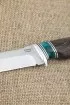 Нож Рыбак сталь кованая х12мф рукоять акрил зеленый венге